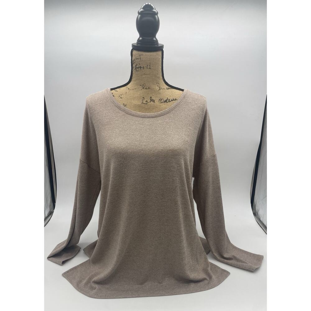 Banana Republic - Women's L Beige long sleeve shirt